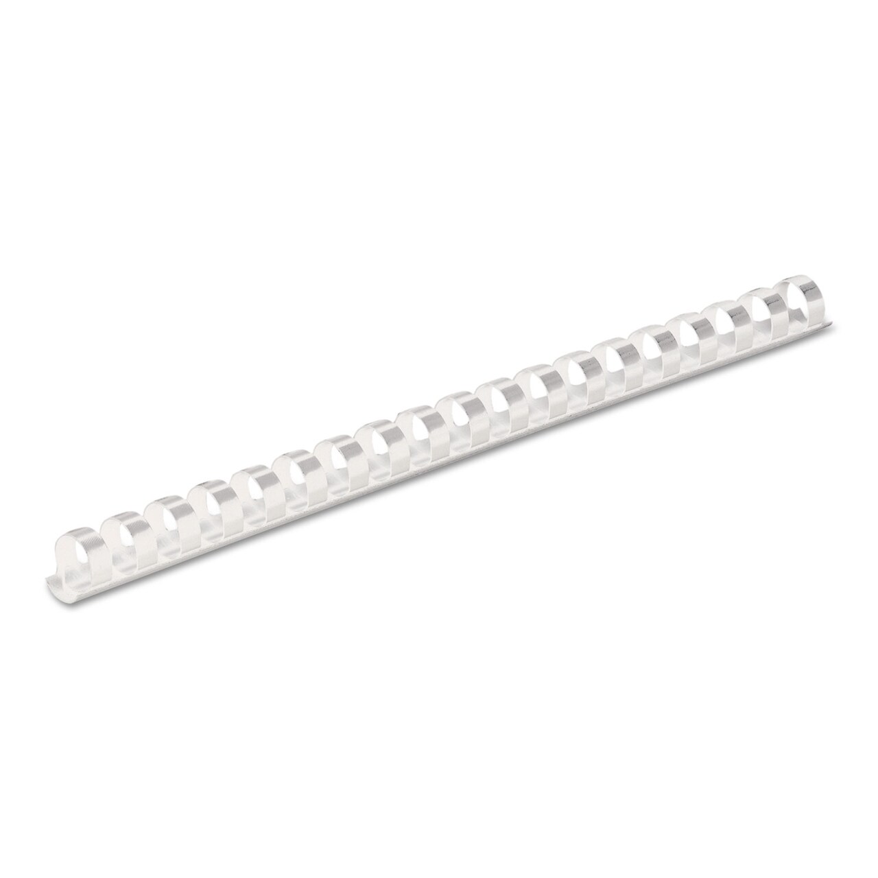 Fellowes Plastic Comb Bindings 1/2 Diameter 90 Sheet Capacity White 100 Combs/Pack